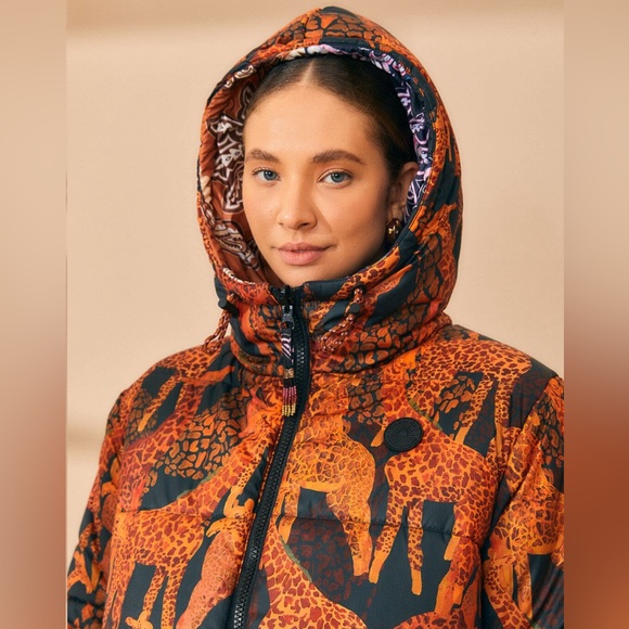 FARM Rio Multicolor Patterned Puffer Jacket - Picture 10 of 15